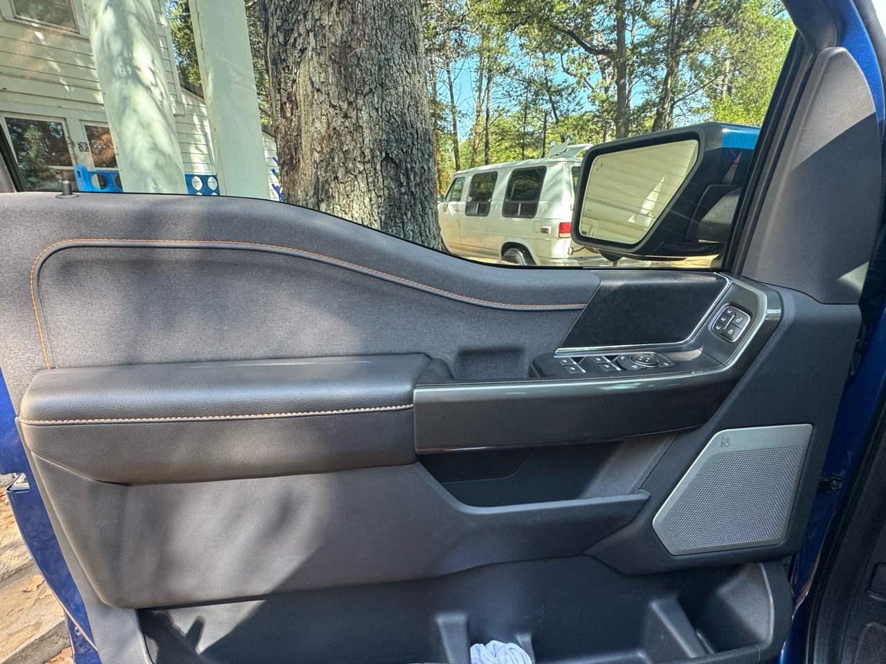 After detailing: driver-side interior door panel and armrest
