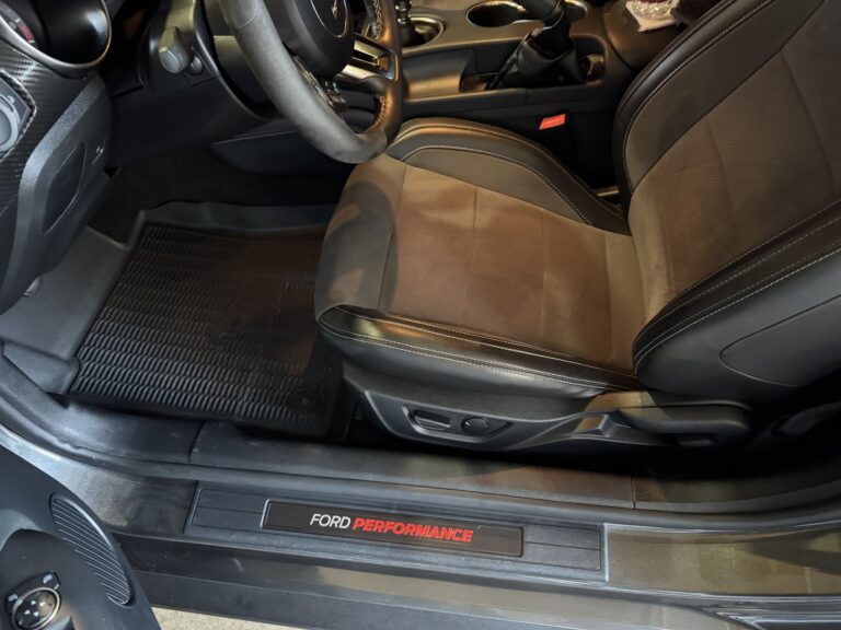 Ford Mustang Shelby driver area after detailing