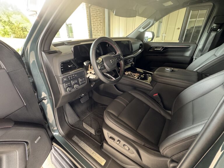 Chevrolet Tahoe driver area after detailing