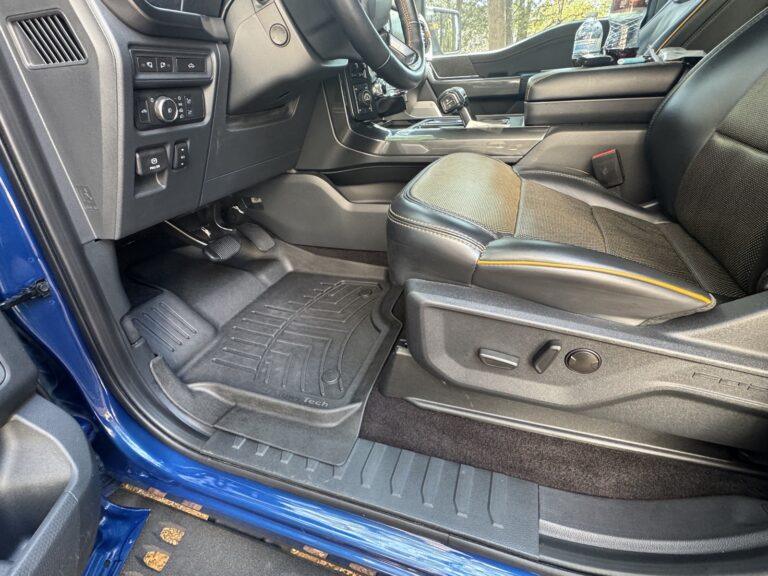 Ford F-150 Tremor driver area after detailing