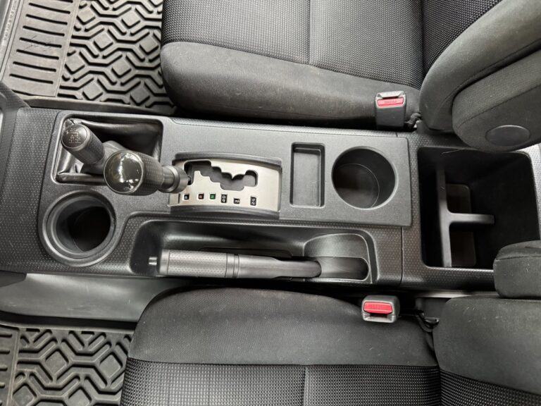 Toyota FJ Cruiser center console after detailing