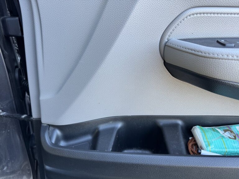 Honda Odyssey door pocket after detailing