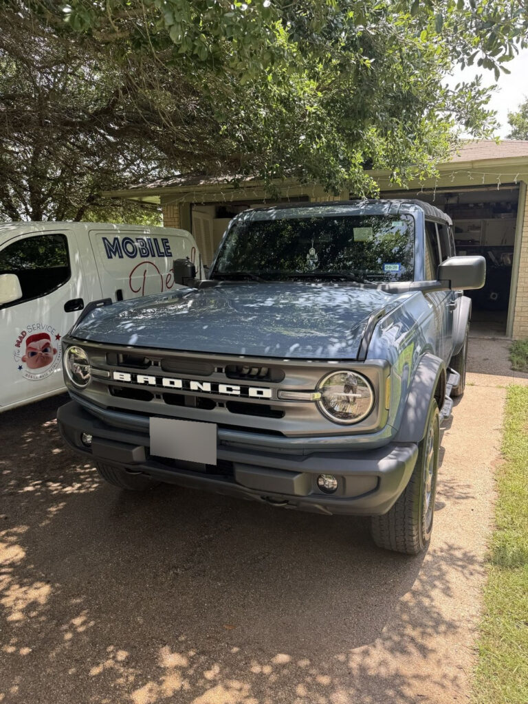 Ford Bronco exterior after detailing